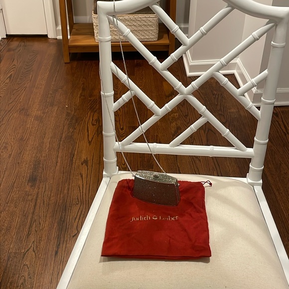 NWOT Judith Leiber Crystal Embellished Top Push Button Clasp Evening Bag/Clutch - Picture 2 of 7